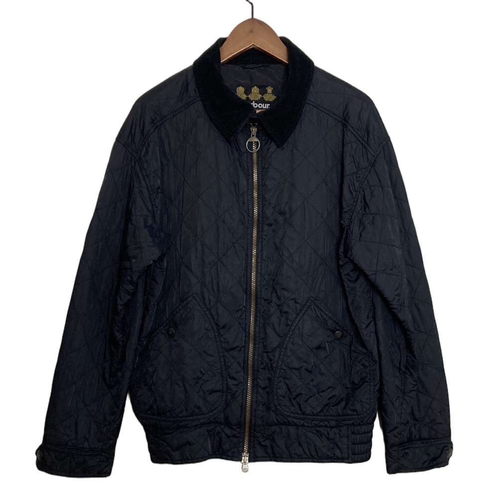 Barbour Black Quilted Bomber Jacket